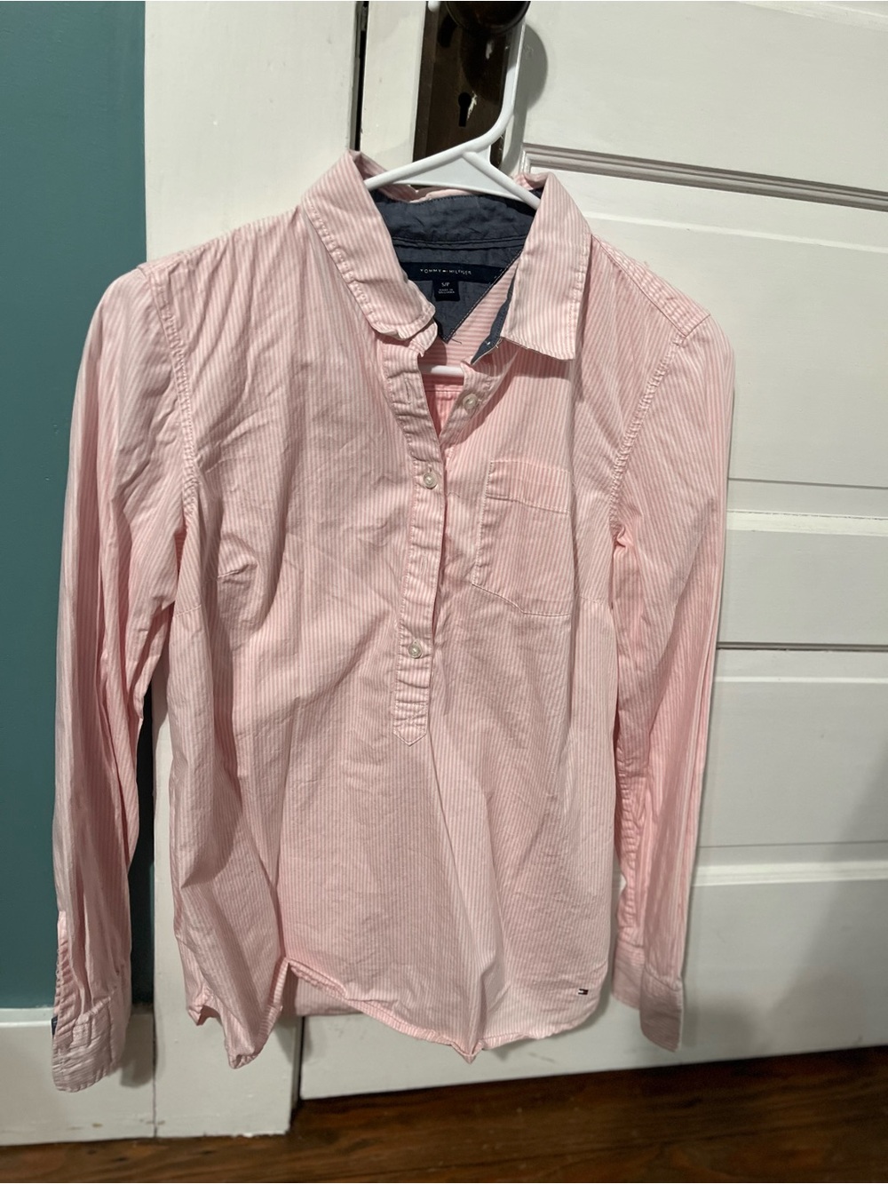 Tommy Hilfiger Pink Striped Button-Down Shirt
